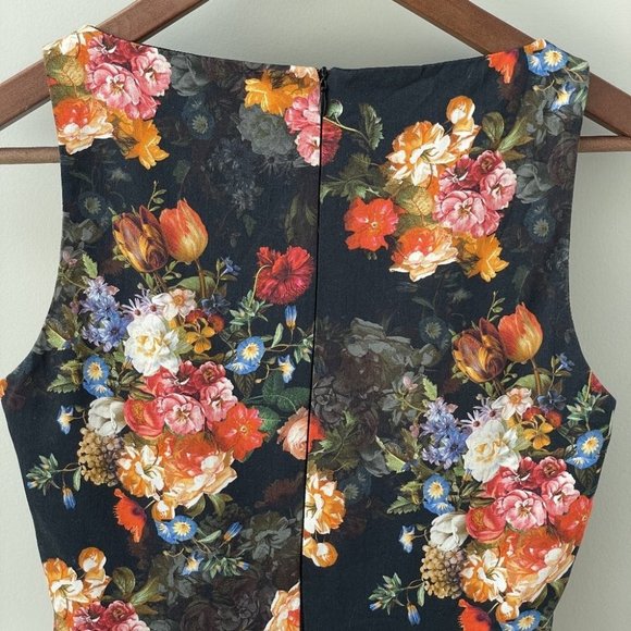 ASOS A-Line floral dress with crinolin size 4 - Picture 5 of 9